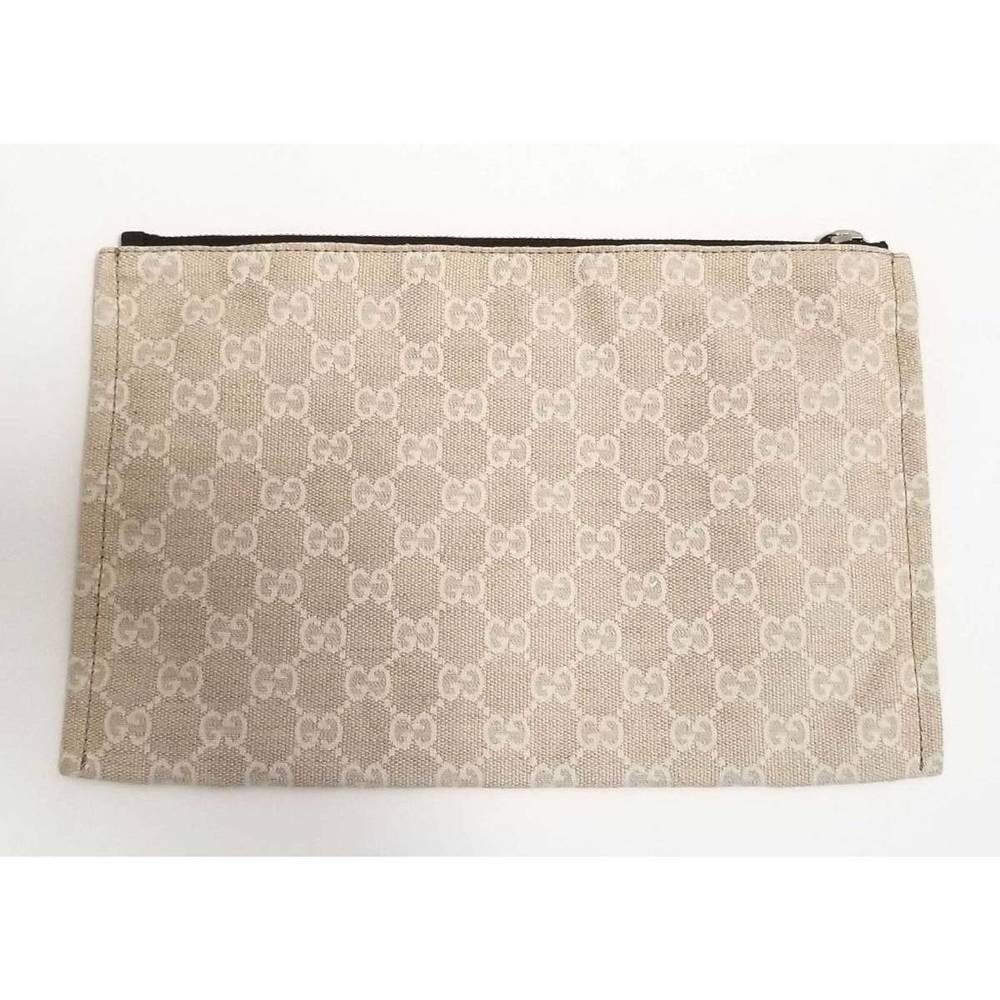 Gucci Pouch Tan Canvas Museo